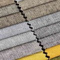 100% polyester strip faux linen upholstery hometextile fabric